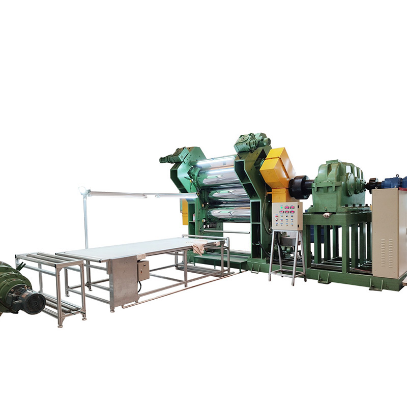 3 rollen rubberen kalendermachine