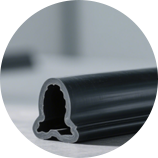 Rubber/siliconen extrudermachine